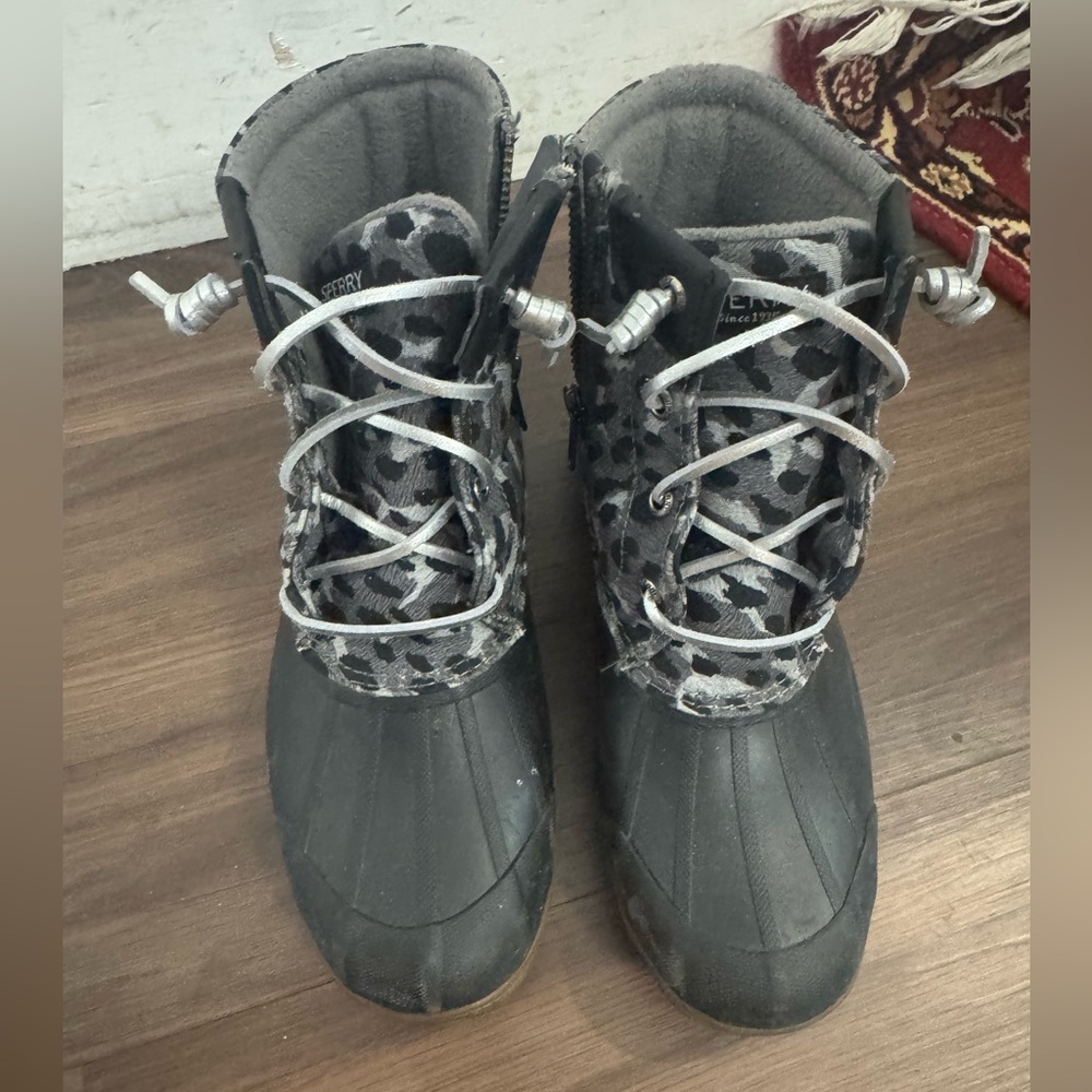 Sperry Black and Gray Boots